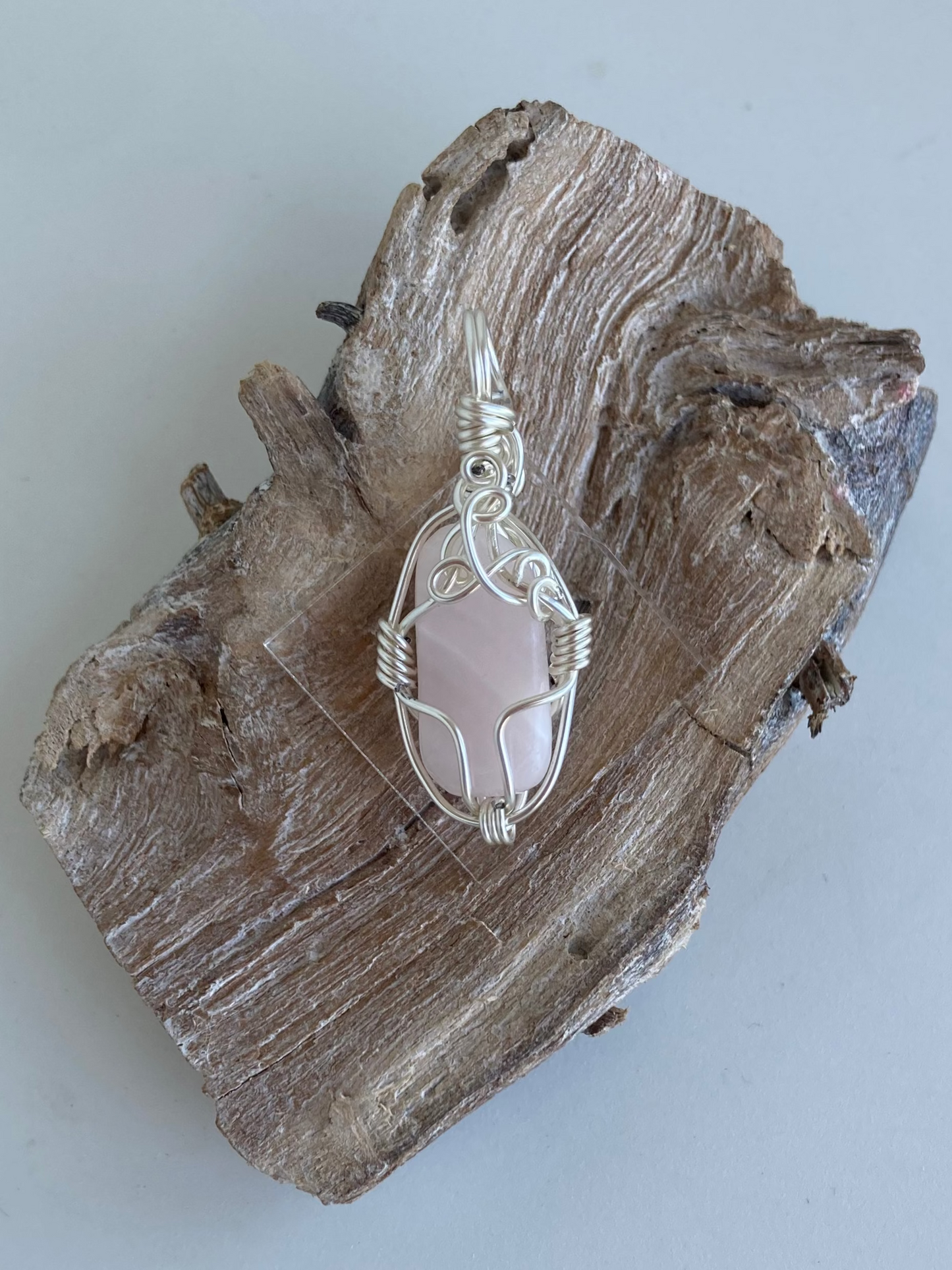 Calcite Pendant (Pink Mangano) – Anxiety & Stress Relief, Self Love & Heart Chakra
