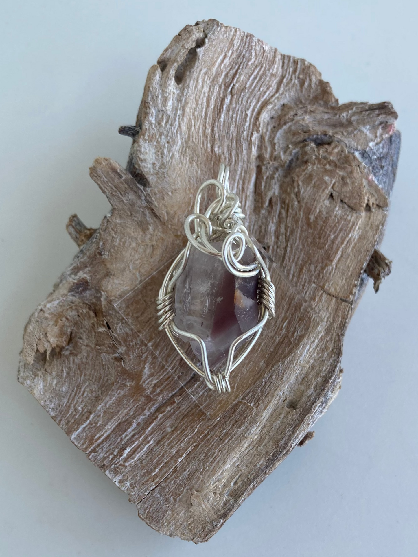 Lithium Quartz Pendant – Anxiety Relief, Heart Healing & Learning