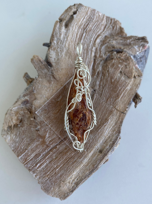 Kyanite (Red/Orange) Pendant – Passion, Motivation & Grounded Creativity
