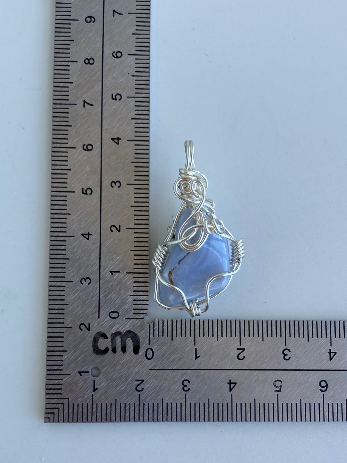 Blue Lace Agate Pendant – Communication, Confidence & Clarity