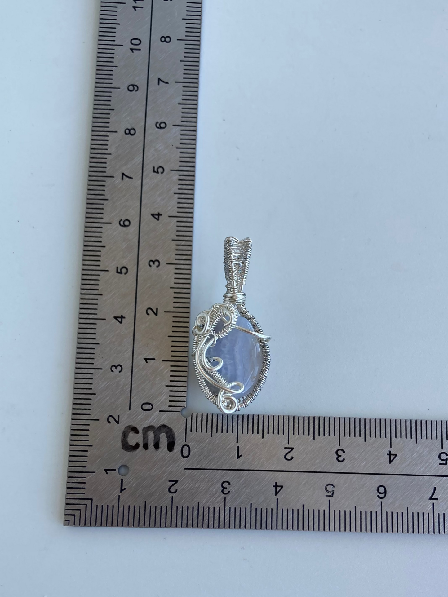 Blue Lace Agate Pendant – Communication, Confidence & Clarity