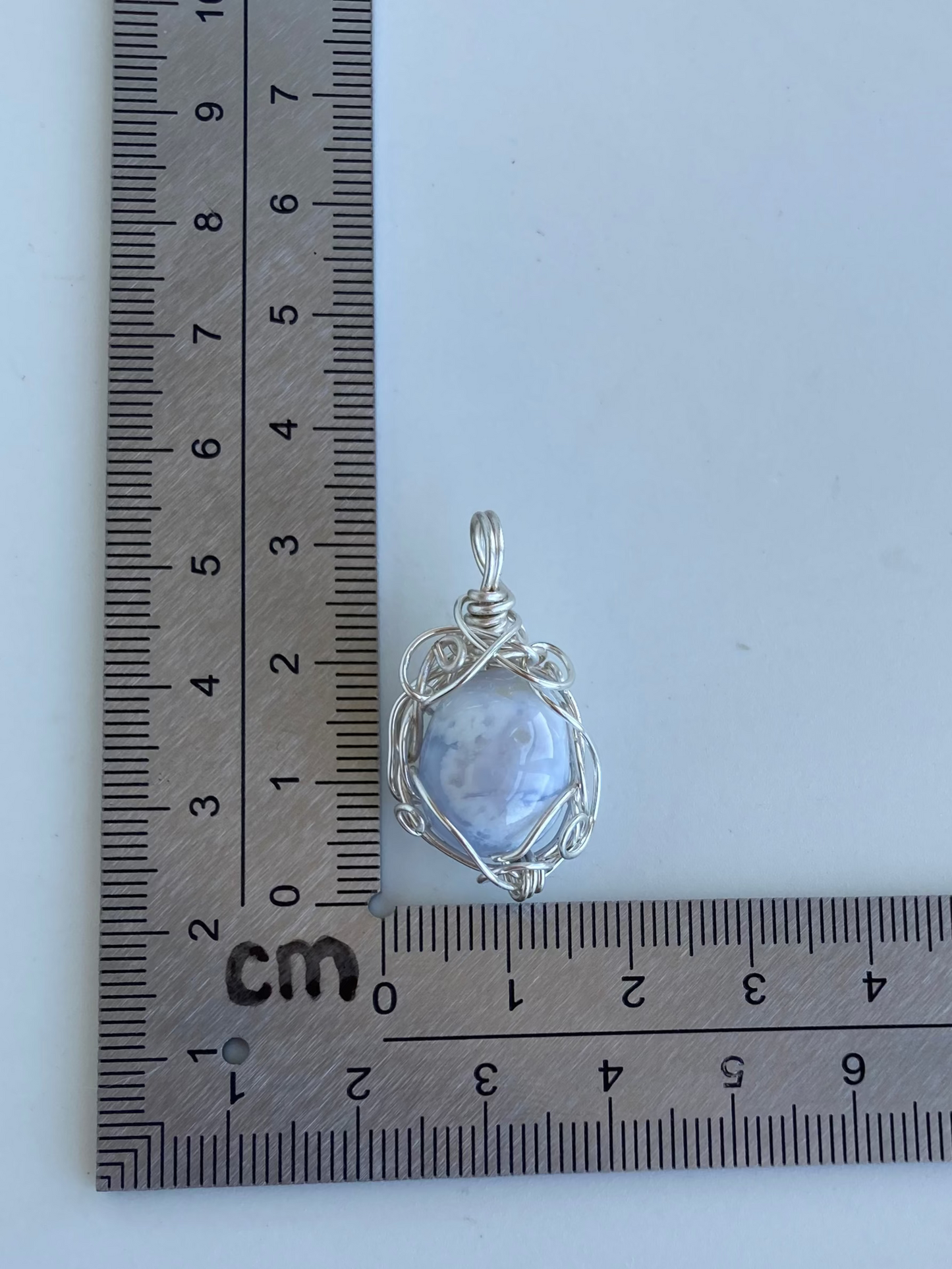 Blue Lace Agate Pendant – Communication, Confidence & Clarity