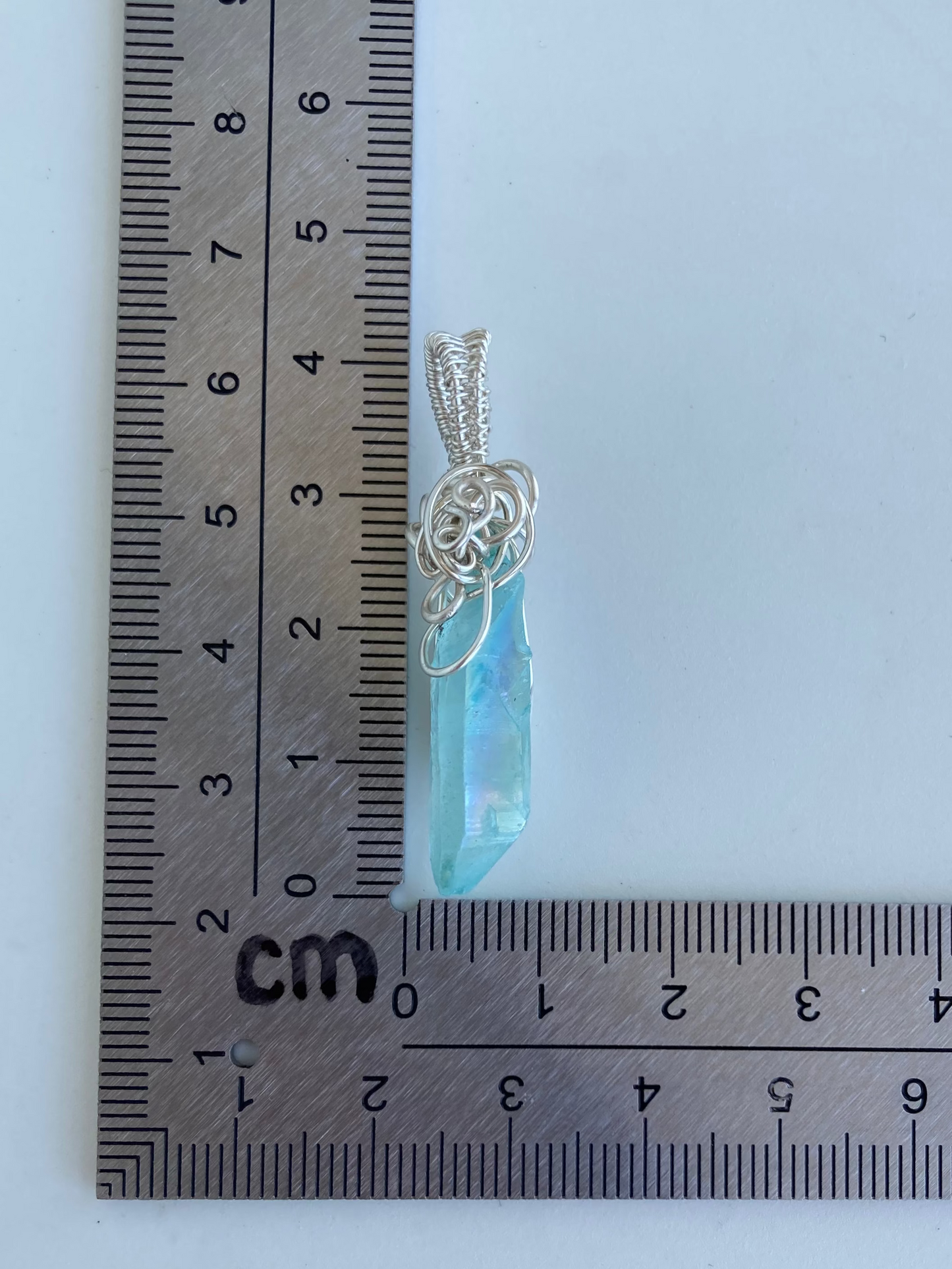 Aura Quartz (Sky Blue) Pendant – Divine Insight, Truthful Expression & Intuitive Communication