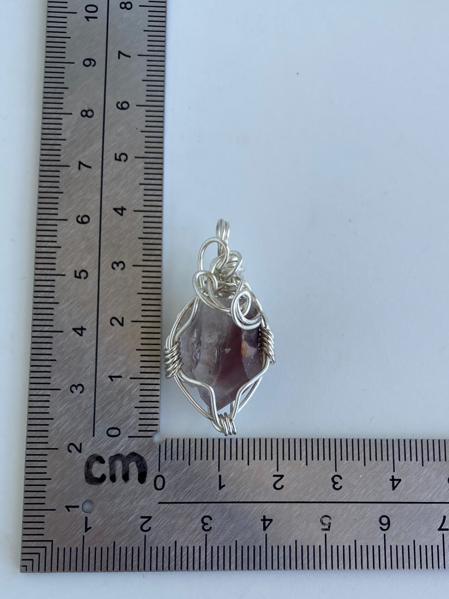 Lithium Quartz Pendant – Anxiety Relief, Heart Healing & Learning