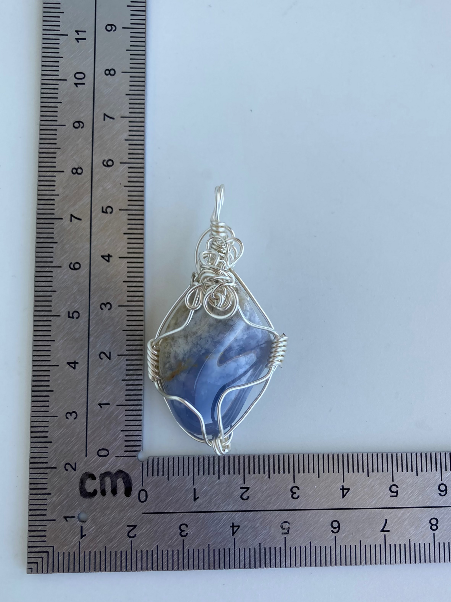 Blue Chalcedony Pendant – Calm Communication, Emotional Healing & Inner Balance