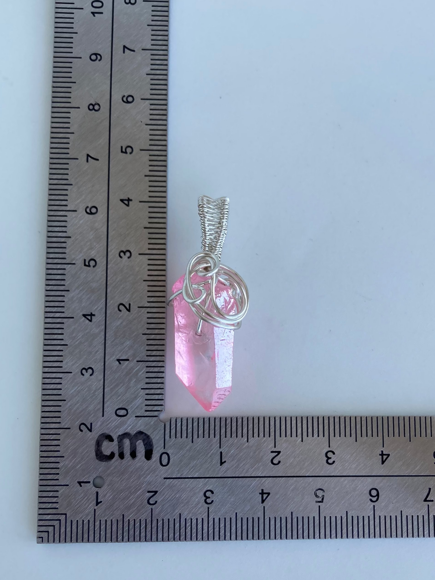 Aura Quartz (Pink) Pendant – Divine Love, Inner Peace & Heart-Mind Harmony