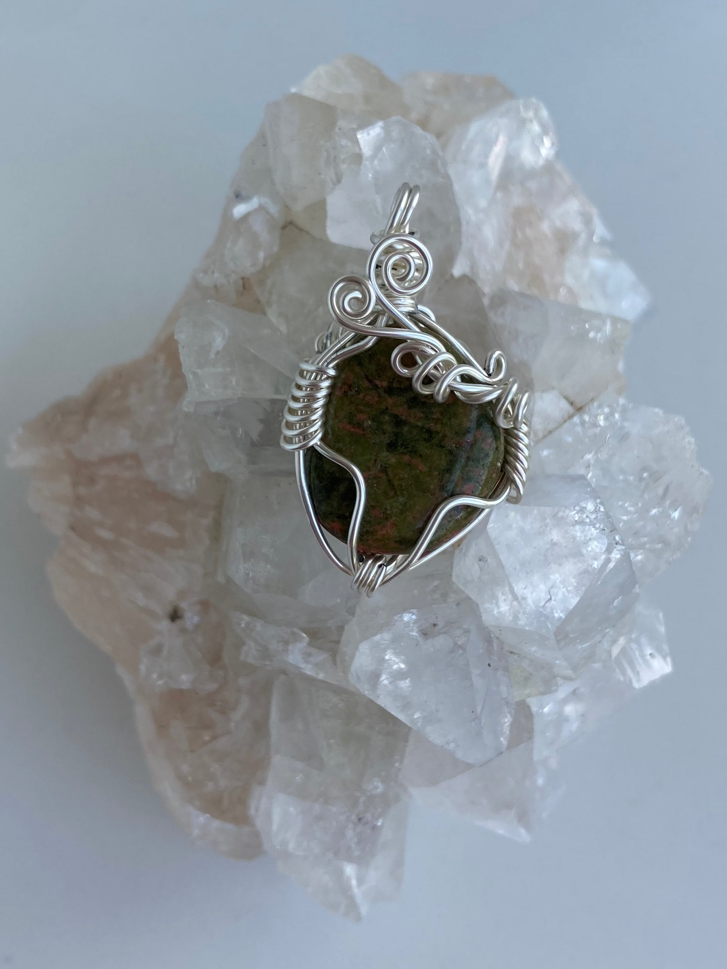 Unakite Pendant – Emotional Healing, Patience & Heart Balance