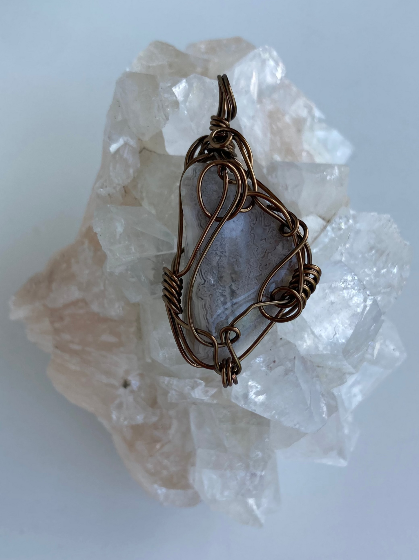 Crazy Lace Agate Pendant – Creative Problem Solving, Higher Insight & Mental Clarity