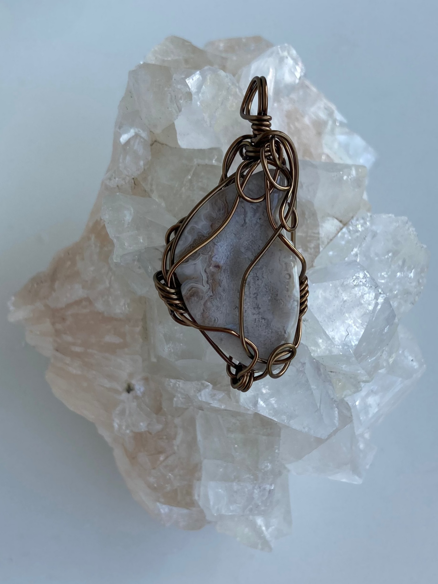 Crazy Lace Agate Pendant – Creative Problem Solving, Higher Insight & Mental Clarity