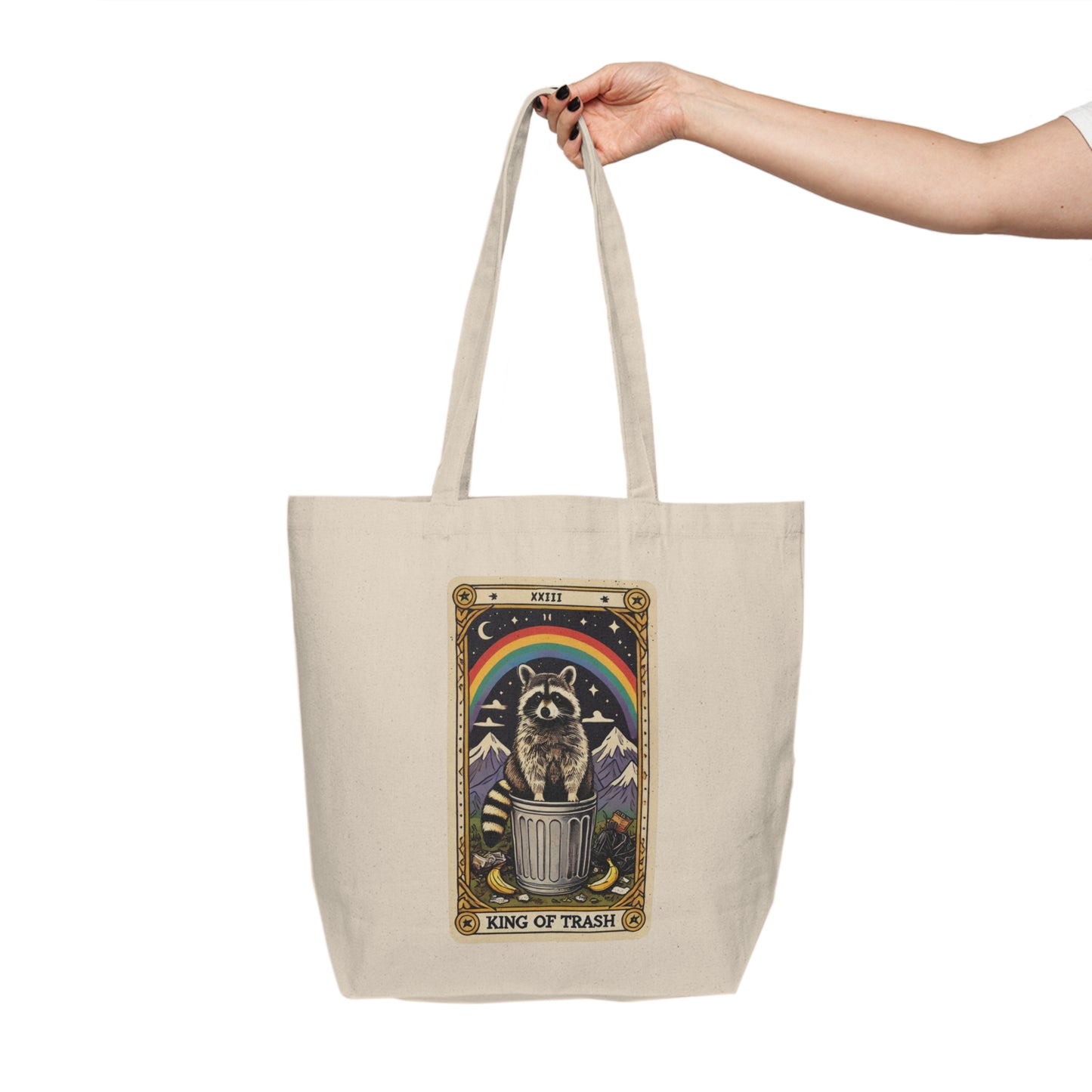Tarot Tote Bag - King of Trash – Raccoon Royalty