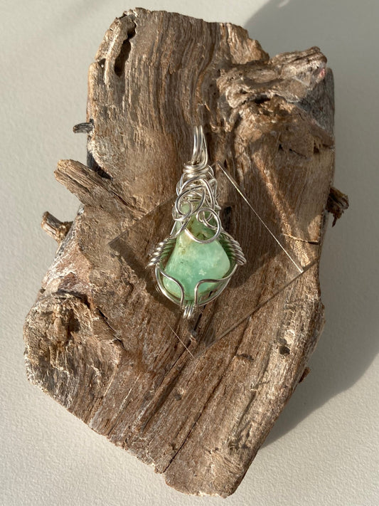 Chrysoprase Pendant – Heart Healing, Comfort & Unconditional Love