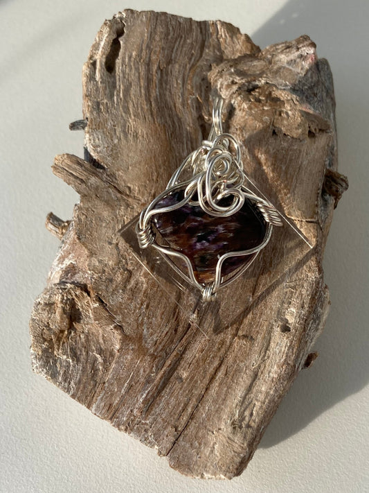 Charoite Pendant – Ground & Align Energy, Dispel Negativity, Life Path