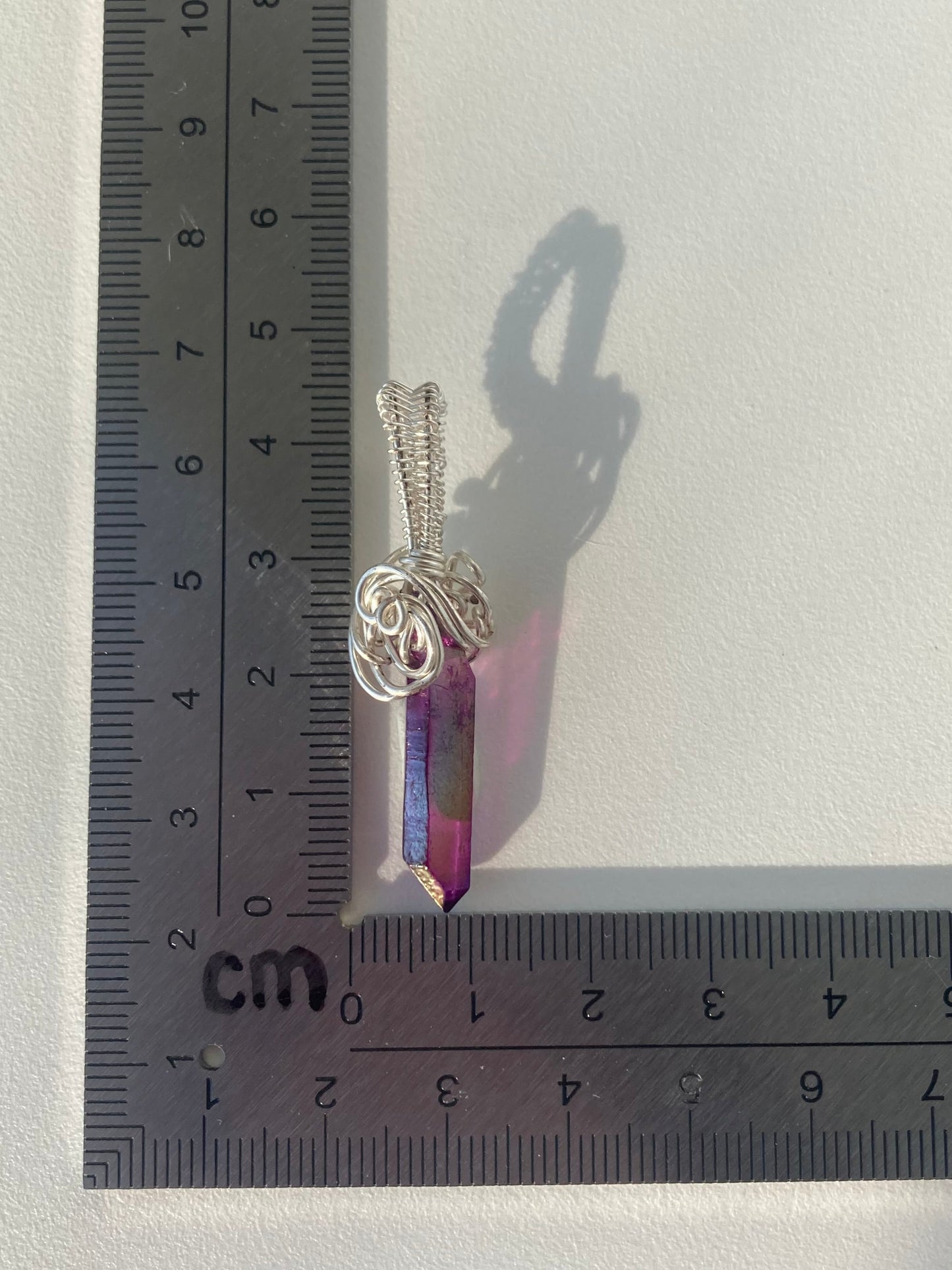 Aura Quartz (Purple) Pendant – Intuition, Self-Doubt Buster & Luck