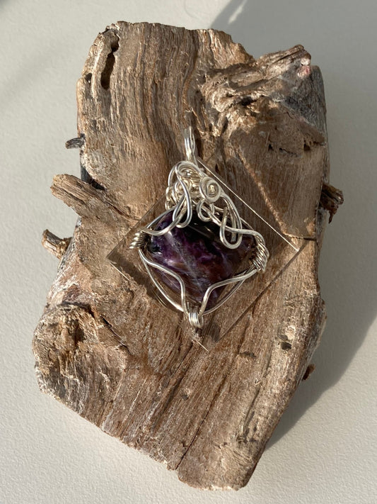Charoite Pendant – Ground & Align Energy, Dispel Negativity, Life Path