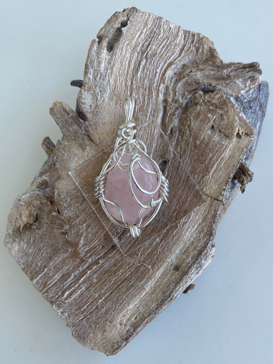 Rose Quartz Pendant – Unconditional Love, Compassion & Chakra Harmony