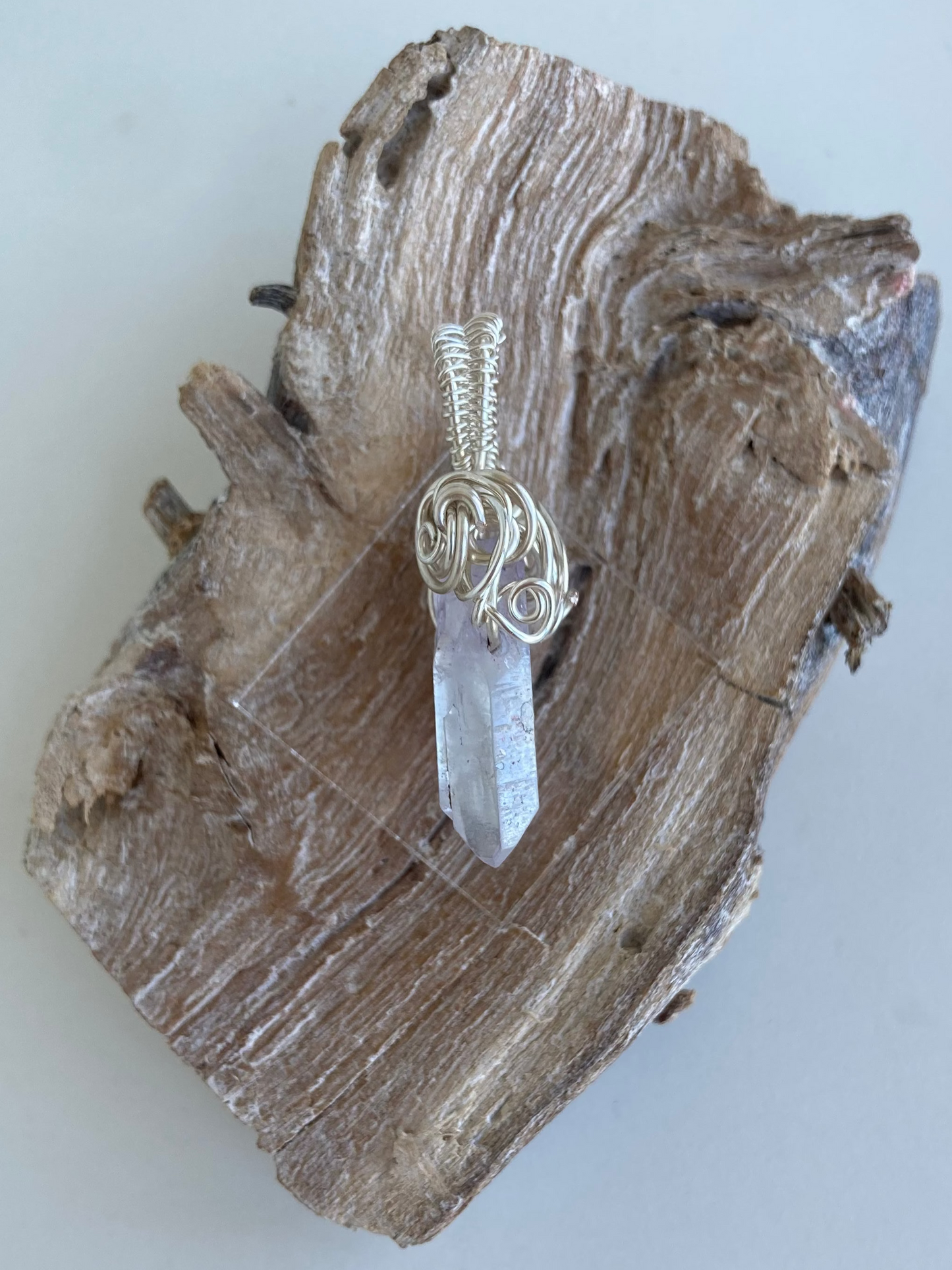 Aura Quartz (Lilac) Pendant – Divine Path, Peaceful Clarity & Claircognizance