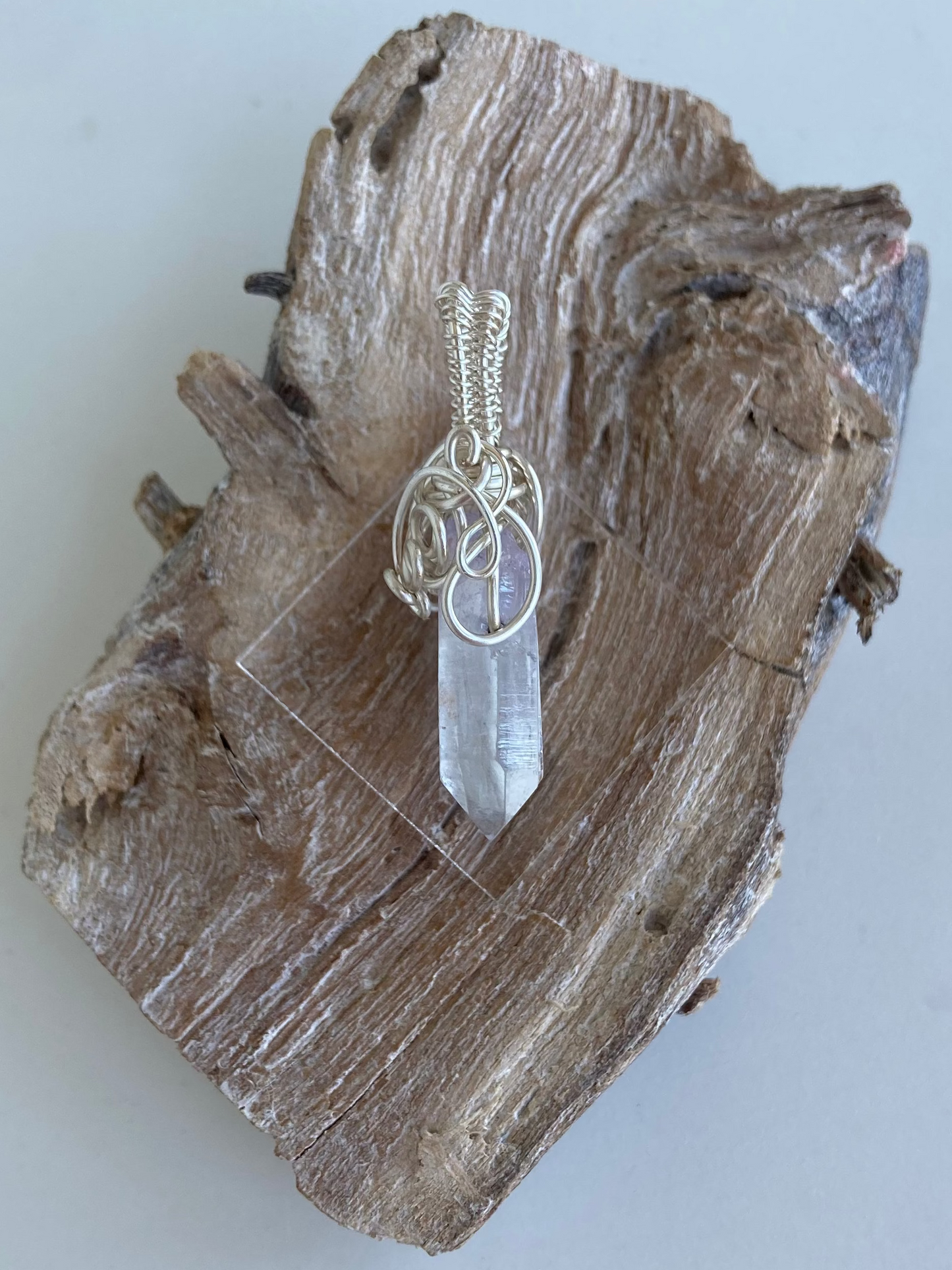 Aura Quartz (Lilac) Pendant – Divine Path, Peaceful Clarity & Claircognizance