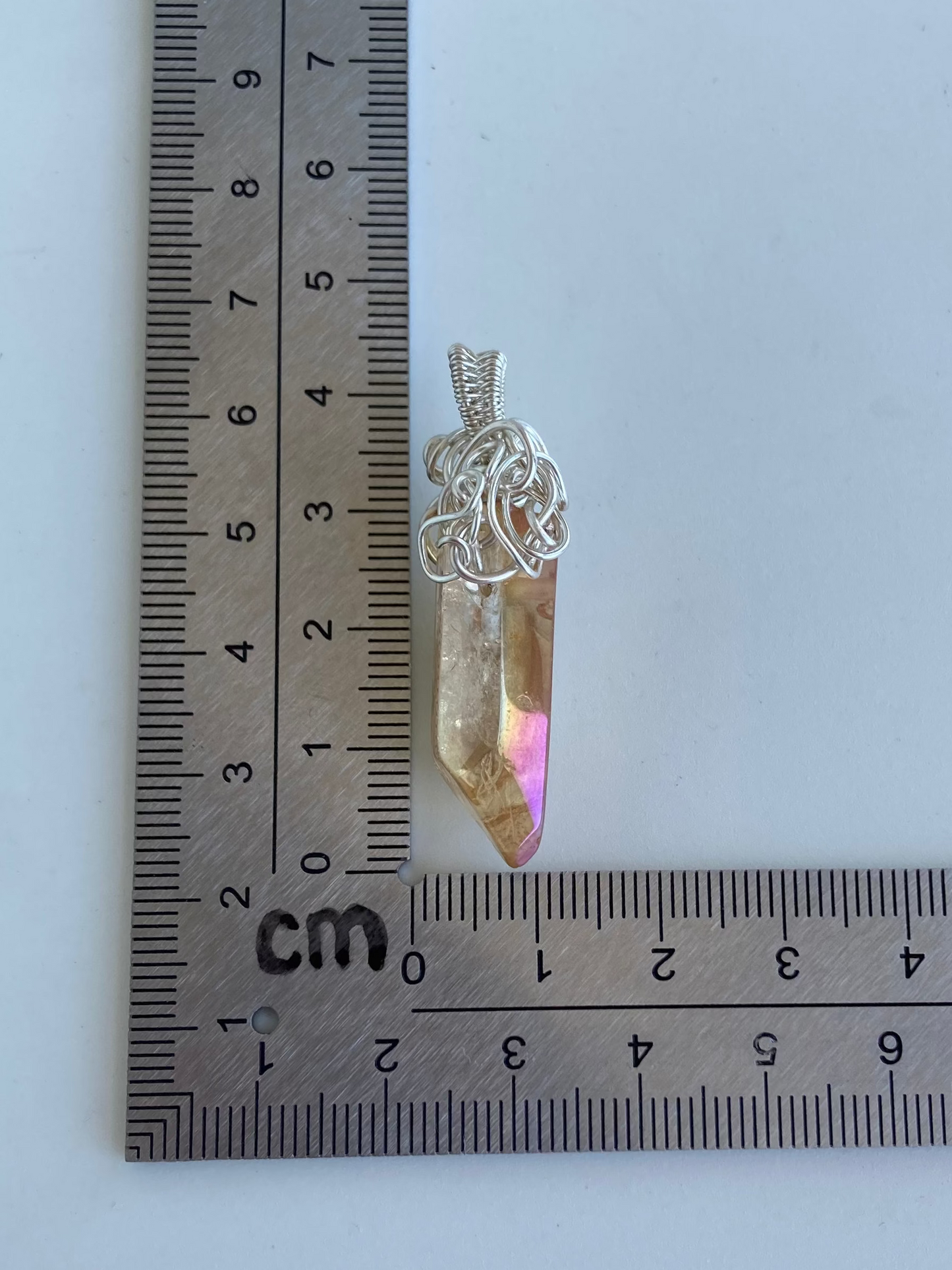Aura Quartz (Tangerine) Pendant – Creativity, Confidence & Vitality