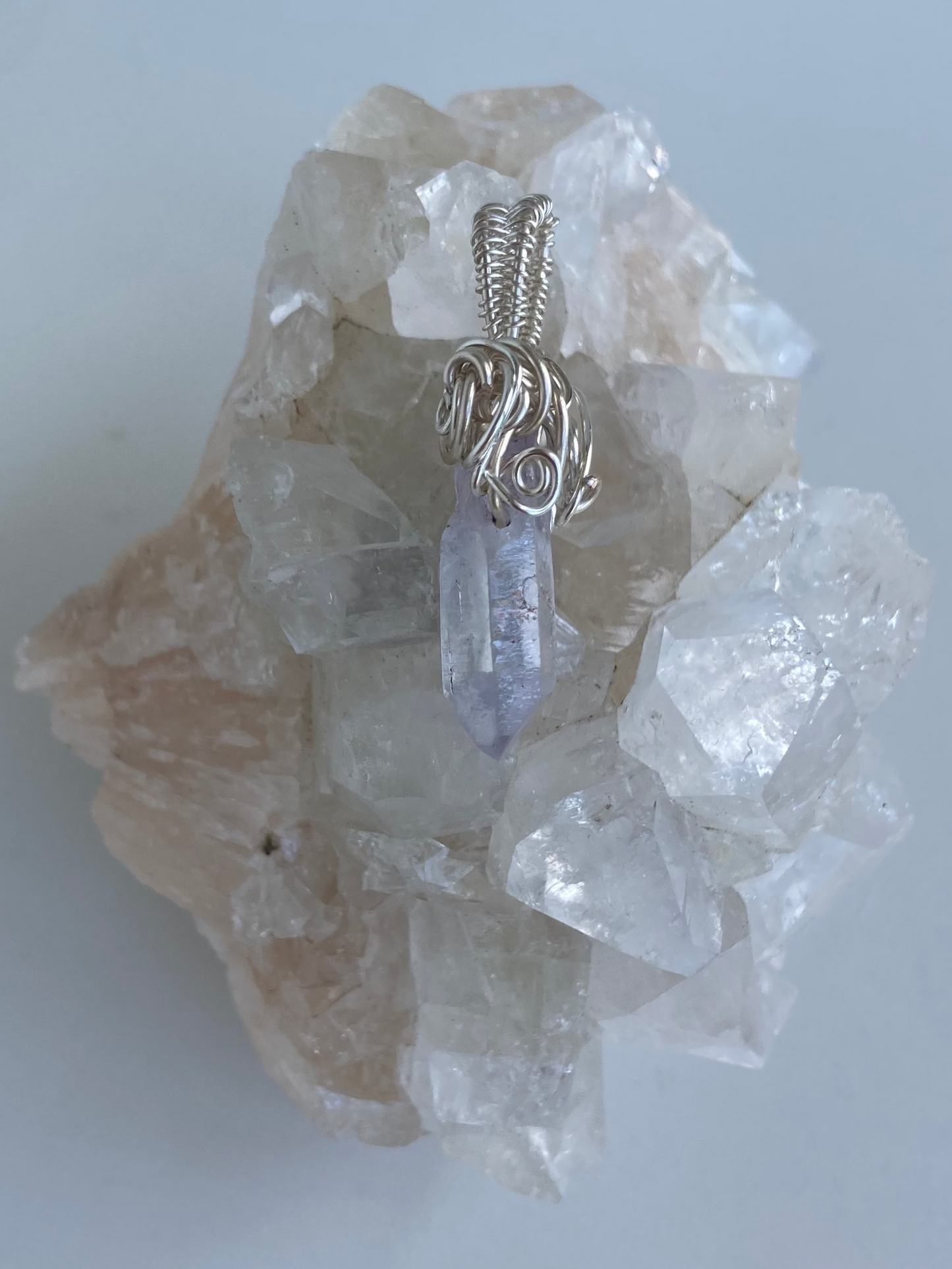 Aura Quartz (Lilac) Pendant – Divine Path, Peaceful Clarity & Claircognizance