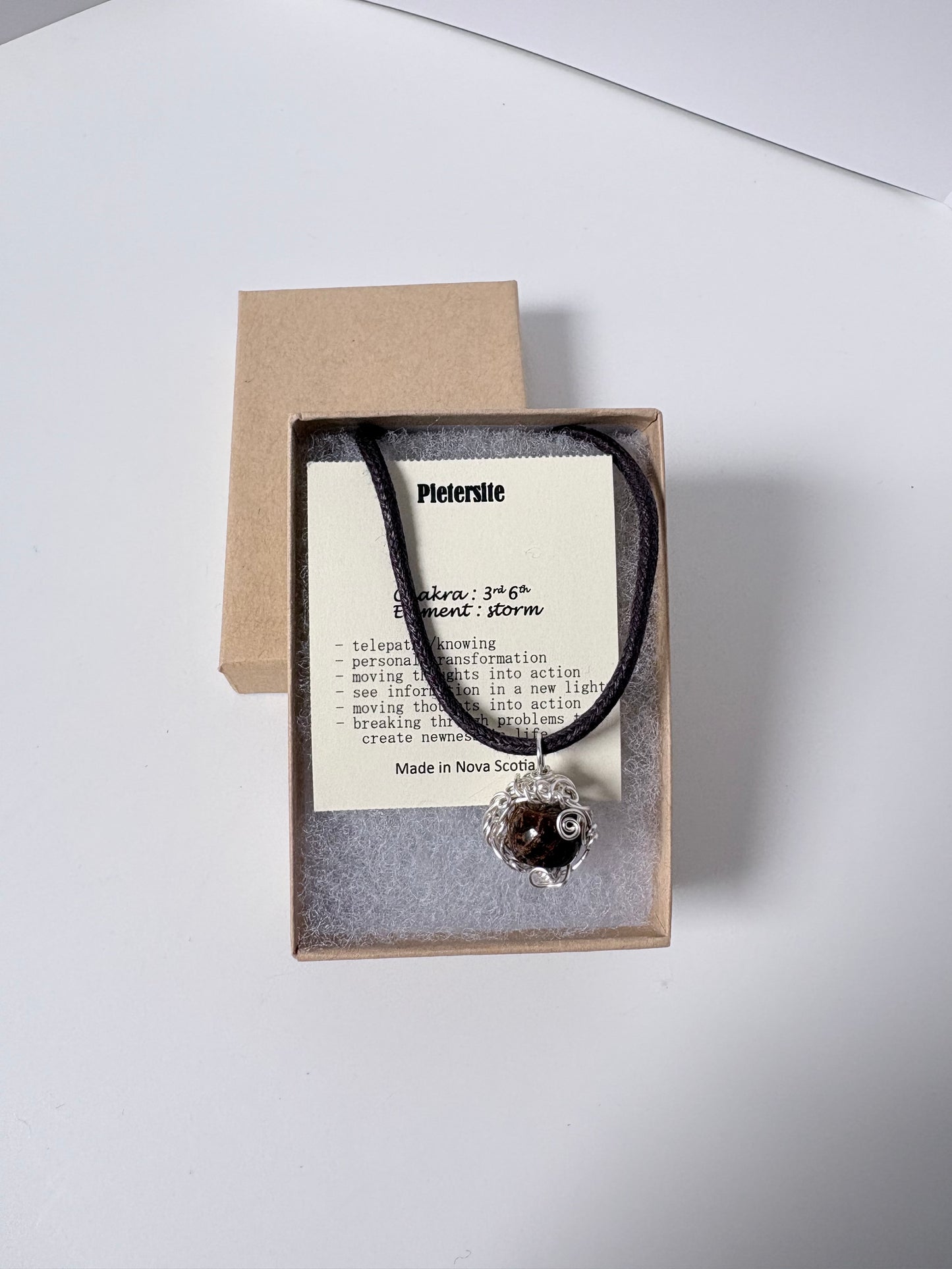 Pietersite Pendant – Transformation, Taking Action & Problem Solving