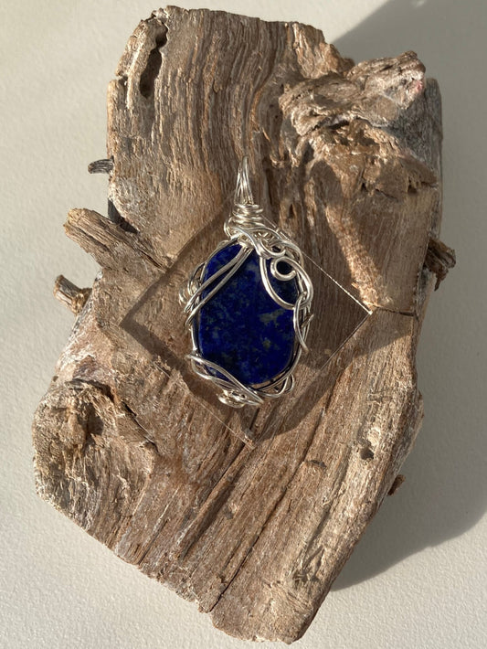Lapis Lazuli Pendant – Activate Third Eye, Truth, Peace & Past Life Wisdom