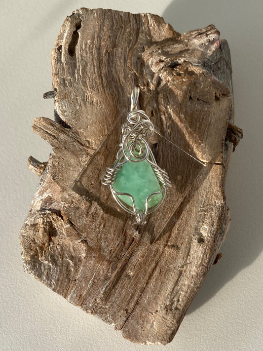 Chrysoprase Pendant – Heart Healing, Comfort & Unconditional Love